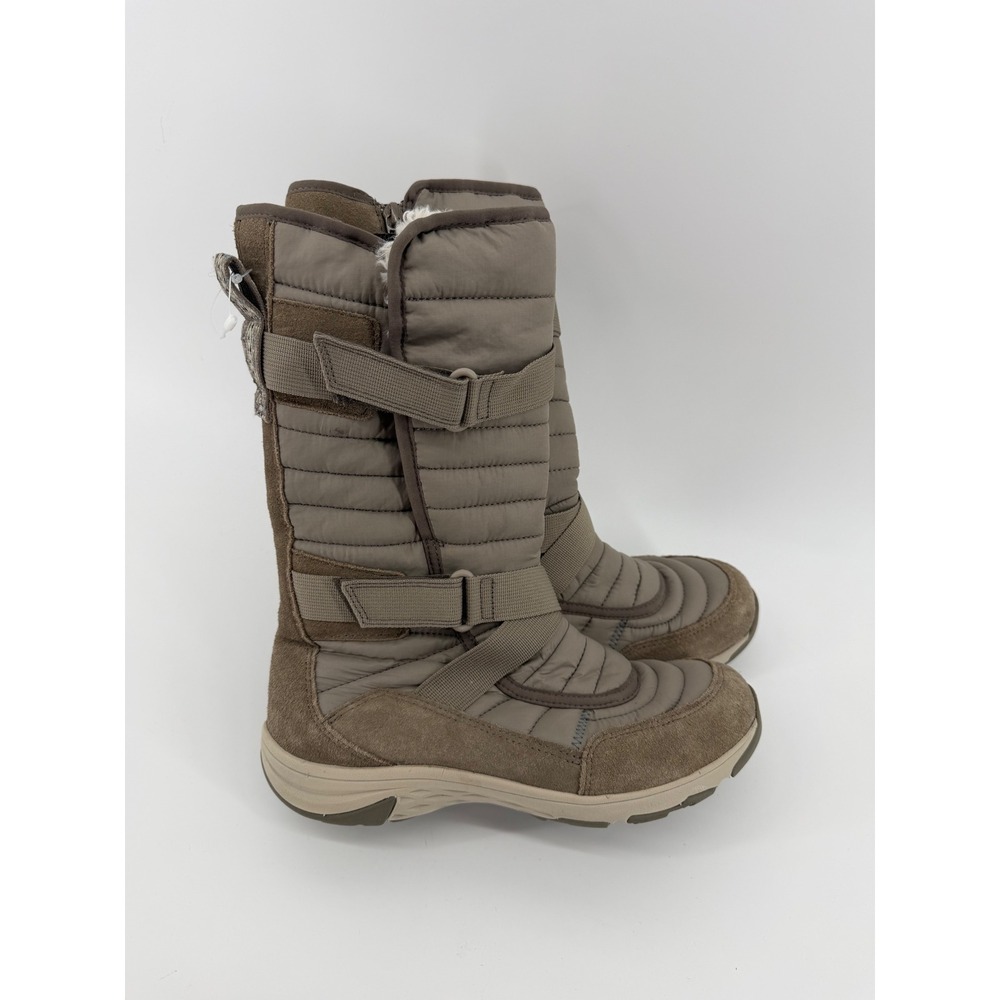 Merrell Approach Mid Zip Boots Womens 8.5 Brown Suede Quilted Winter Snow